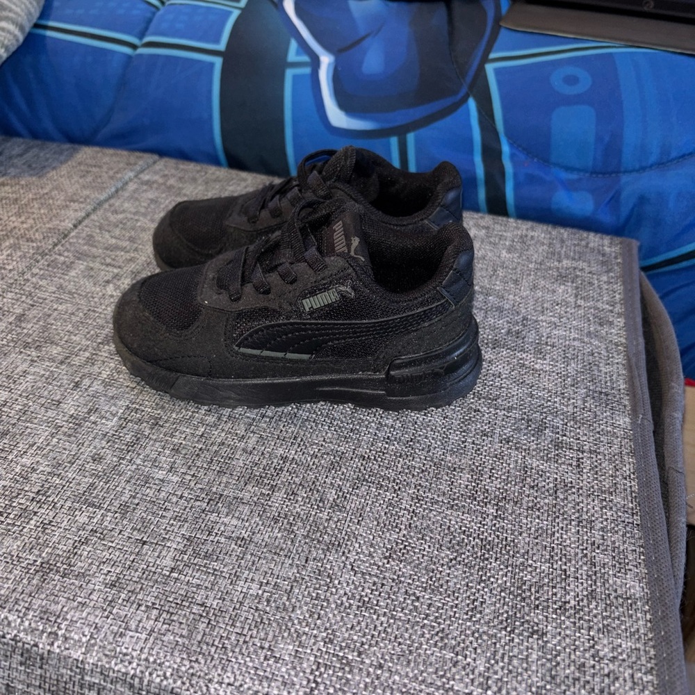 Puma Kids Black Sneakers